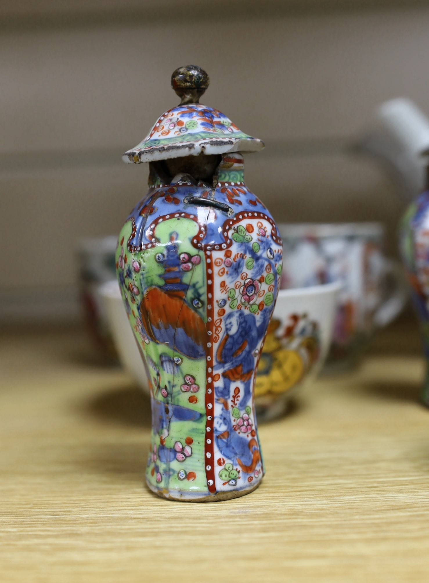 A collection of mixed Chinese export tableware, 18th century and later